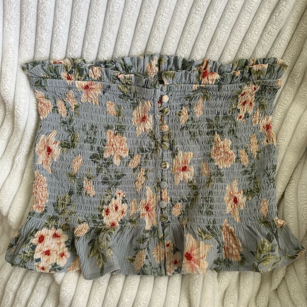 Floral tube top